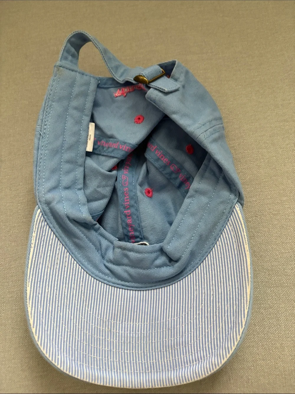 Vineyard Vines Sky Blue Cap with Navy Whale